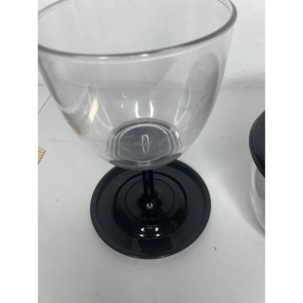 Wine Glasses To Go Compact / Travel Party Vino Cup Set Of 2 Plastic Portable